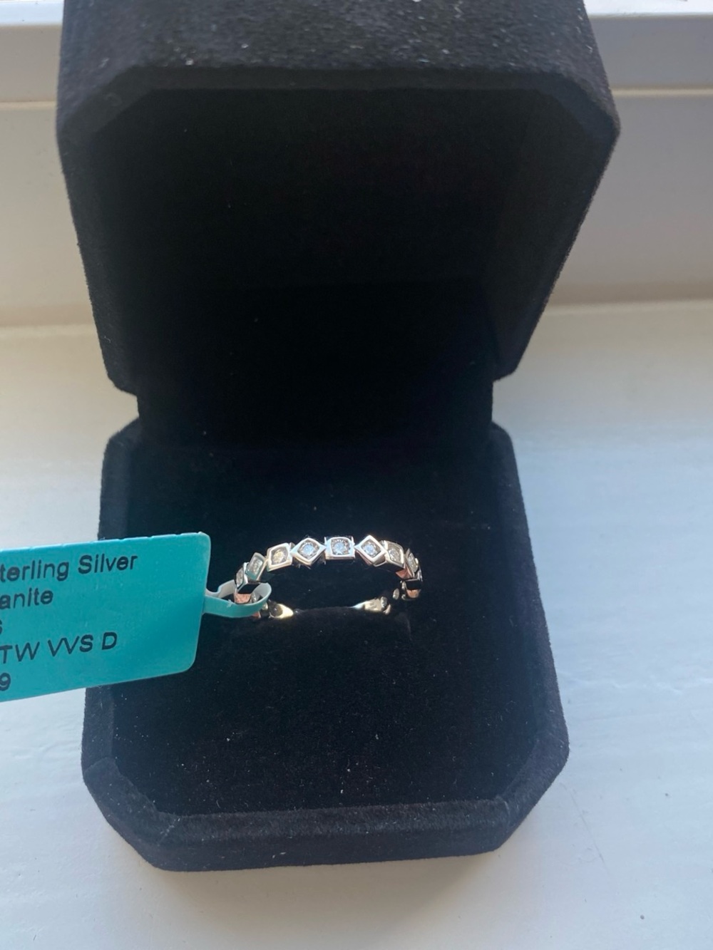 Sterling Silver Geometric Band Ring